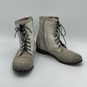 Rebels Boots Grunge Size 6.5M 6.5 Sueded Leather Gray